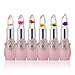Alonea Bright Flower Crystal Jelly Lipstick Magic Temperature Change Color Lip (Mixed - Pack of 6)