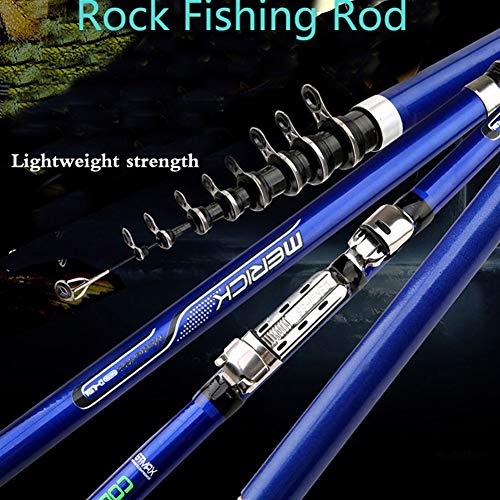 Jmmyq Carbon-Faser-3.6M 4.5M 5.4M 6.3M Spinning Angelruten-M Power Teleskop Felsen Angelrute Carp Feederrute Surf… – Bild 3