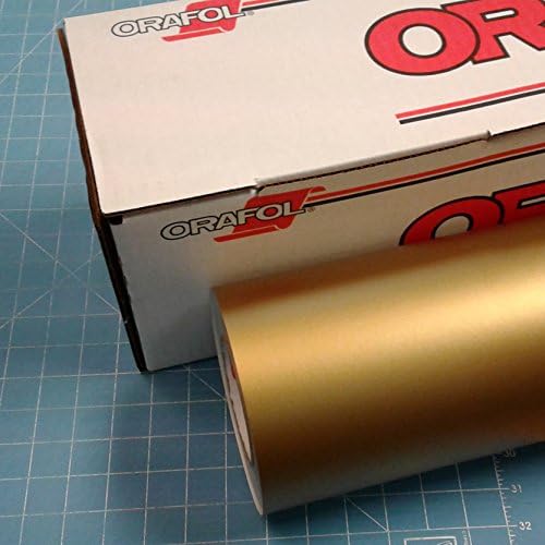 Gold 12" x 5 Ft Roll of Oracal 631 Vinyl for Craft Cutters and Vinyl Sign Cutters by Coaches World