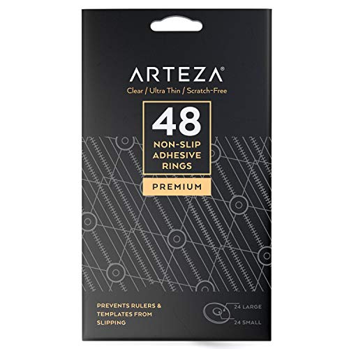 Arteza Quilting Rulers Set of 4 DoubleColored Acrylic Sewing Ruler