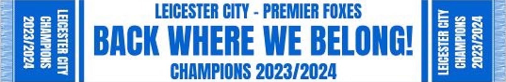 Leicester Champions Scarf 2023/2024 - Back Where We Belong!