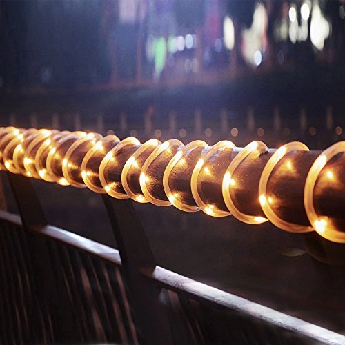 Ustellar 66ft 200 LED Rope Lights, IP65 Waterproof USB 5V String Lights, Outdoor Fairy Lighting for DIY Wedding, Party, Garden, Yard, Corridor, Christmas Decorations, Warm White - Thumbnail 6