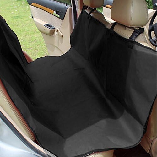 CarClean Dog Seat Cover For Cars Anti Slip In Large Size - Perfect For Cars, SUVs and Trucks In Universal Size, WaterProof & Hammock Convertible, Installing Easily (Black)