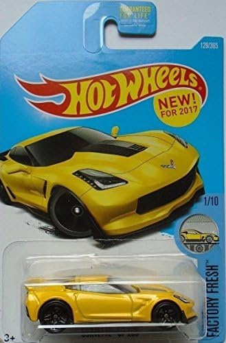 Hot Wheels 2017 Factory Fresh Corvette C7 Z06 128365 Yellow