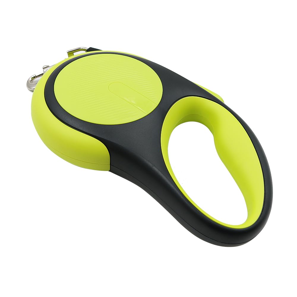 Namvo Retractable Dog Lead, 16.4ft Extendable, Heavy Duty, Anti-Slip Handle, Quick Brake Button, Green