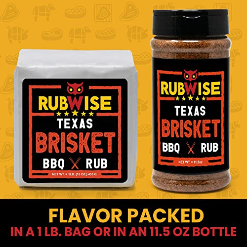 Texas Style Brisket BBQ Rub by RubWise BBQ Rub & Spices for Smoking