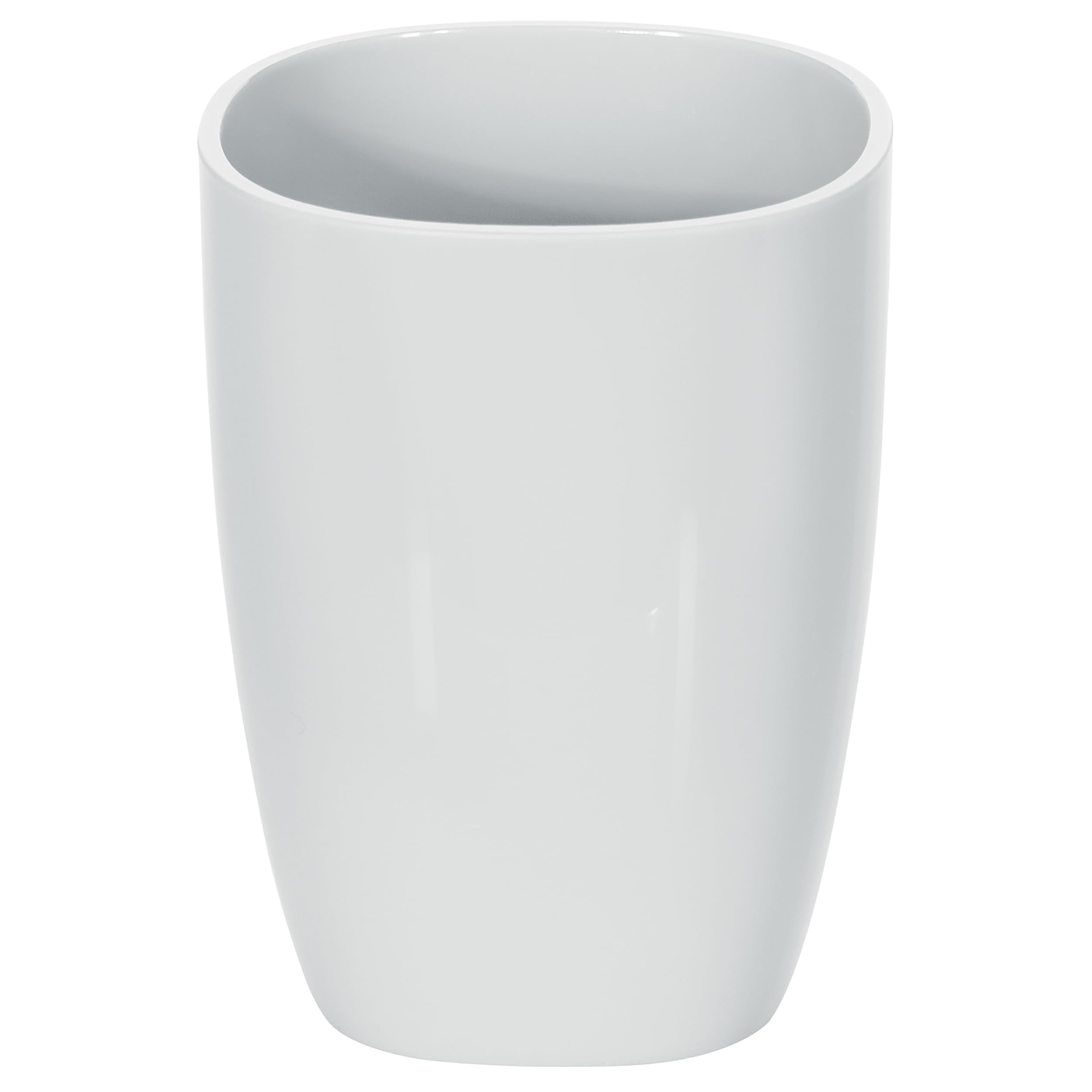 Spirella Pure Toothbrush Holder Bathroom Accessories, Polystyrene, 10 x 7.5 x 7.5 cm, Polystyrene, White, 10 x 7.5 x 7.5 cm