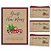 Printed Party Christmas Party Game - Candy Jar Guessing Activity for a Families and Large Groups, Includes 50 Cards and Matching Sign