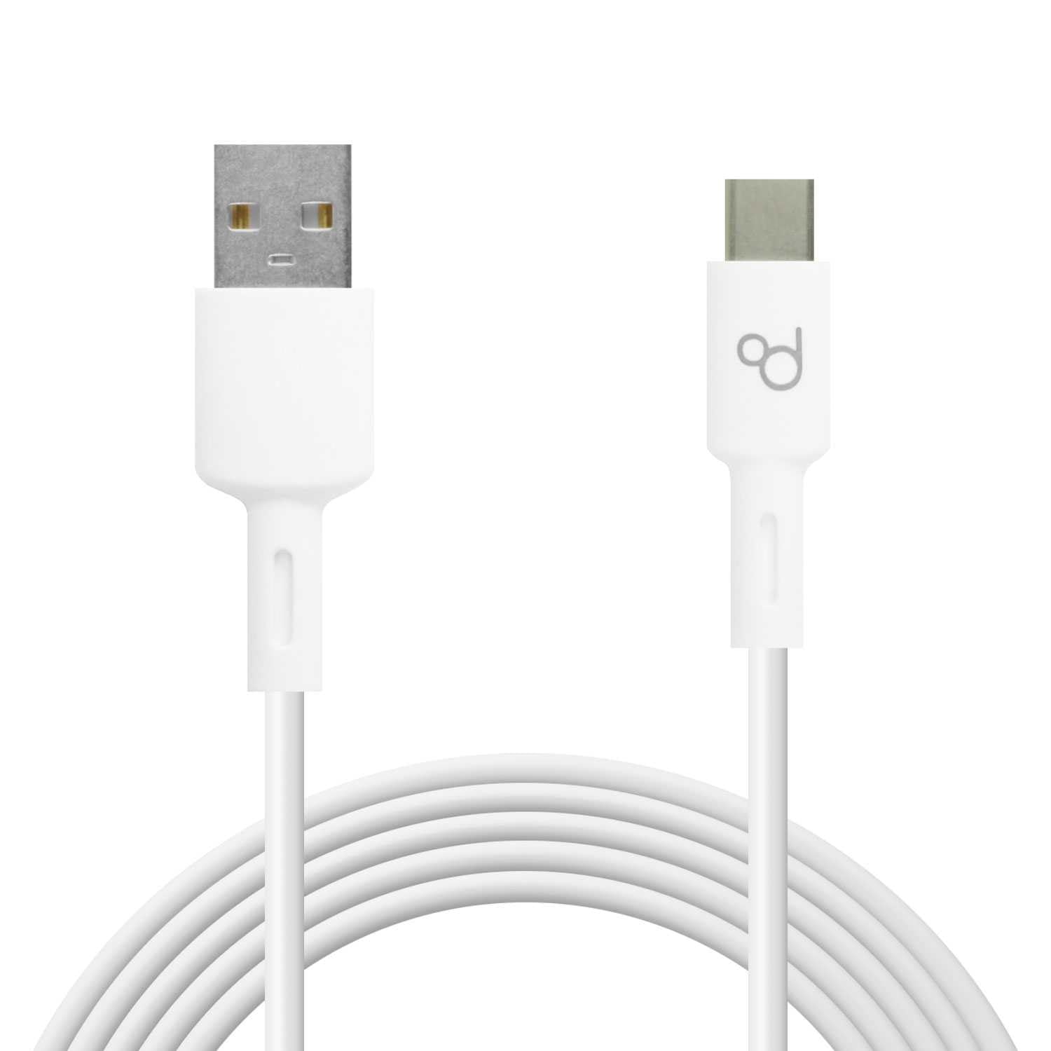 OcioDual USB Type C 2 m 6A 148BA Cable White Charging Cable and Data Cable Quick Fast Charge Cable for Mobile Phones Smartphones Tablets