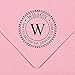 ExcelMark Self Inking Monogram Address Stamp - Style 320 - with 5cc Ink Bottle (A43)