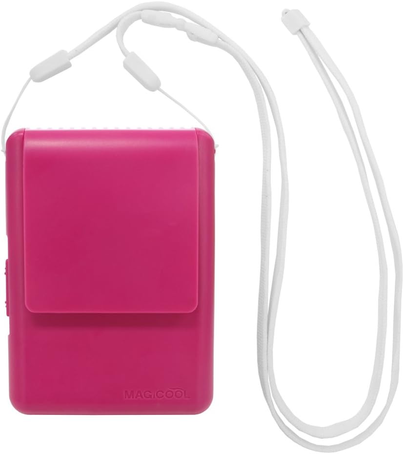 Daisaku MAGICOOL Mobile fan Neck cool breeze "My fan mobile" Raspberry pink
