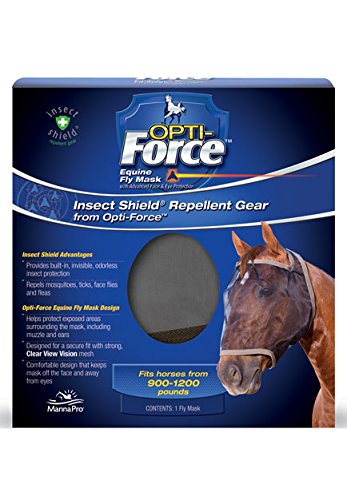 Manna Pro Insect Shield Opti-Force Fly Mask Standard