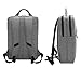 MTFY 15.6'' Nylon Travel Business Backpack, Water Resistant 2in1 Metal Handle Briefcase / Rucksack