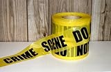 Yellow Crime Scene Tape 1000 Ft (Pack of 1)