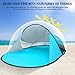 MOVTOTOP UPF 50+ Easy Pop Up Beach Tent,【2019 Newest】 3-4 Person Sun Shelter, Portable Instant Beach Shade UV Protection with Carry Bag for Family Outdoor Activities