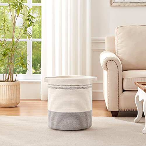 OIAHOMY Laundry BasketCotton Rope Basket Large Storage Basket with