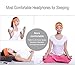 eBerry [Ultra Thin Sleep Headphones + Storage Pouch] Sleeping Headphones Sleep Headset Headband with Earphones Yoga Workout Headsets for MP3 MP4 Smartphones (Orange) + eBerry Carrying Pouch
