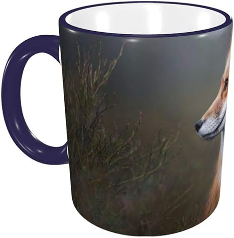 Amazon Co Jp 動物キツネ コーヒーカップ マグ おしゃれ マグカップ 人気 水筒 創意 シェラカップ 高温耐性 カップ ミルクカップ ドリンクカップ ジュースカップ 陶器製 大容量 330ml ホーム キッチン