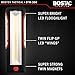 BOSTAC™ BTW-300 Worklight - High Intensity Floodlight by Boston Tactical with COB LED Bulb Flashlight, Flip-Up Emergency Task Lighting, Magnetic Back with Hook. The Perfect Garage Shop Light