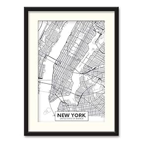 NWT Black Paper Framed Canvas Wall Art for...