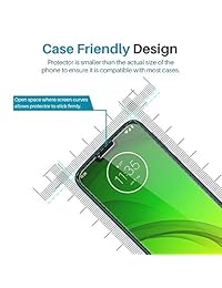 [3 Pack] LK Protector de Pantalla para Motorola Moto G7 Power, Vidrio Templado [Nueva Verison] [Fácil Instalación] [Anti-arañazos] con Garantía de Reemplazo de por Vida