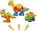 Dinosaur Toys for Boys and Girls - Set of 3 Toy Dinosaurs, Take Apart Play Set for Toddlers and Older Kids