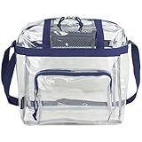 Eastsport Clear NFL Stadium Approved Tote, Navy Blue