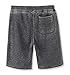 HETHCODE Men's Casual Classic Fit Cotton Elastic Fleece Jogger Gym Shorts Burnout Gray L