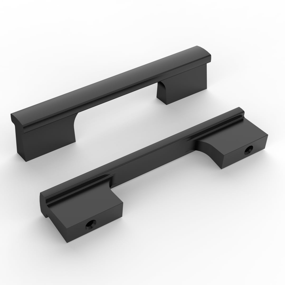 9BUILD 10 Pack Matte Black Kitchen Handles - Cupboard & Drawer Handles - EU0029