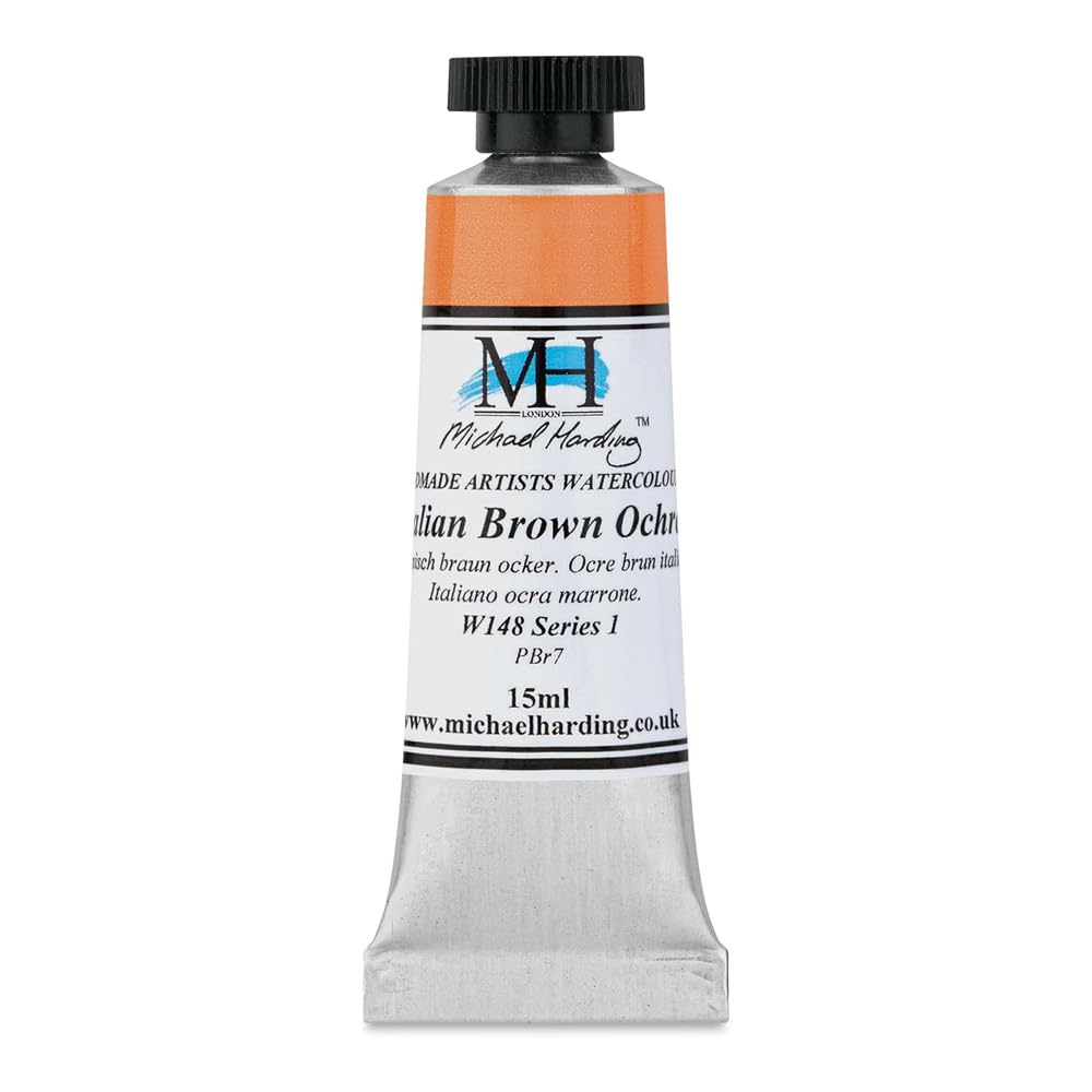 Michael Harding Professional Watercolors - 15ml Tubes (Italian Brown Ochre)