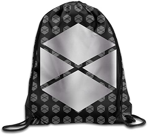Destiny Titan Platinum Logo White Drawstring Backpack Bag