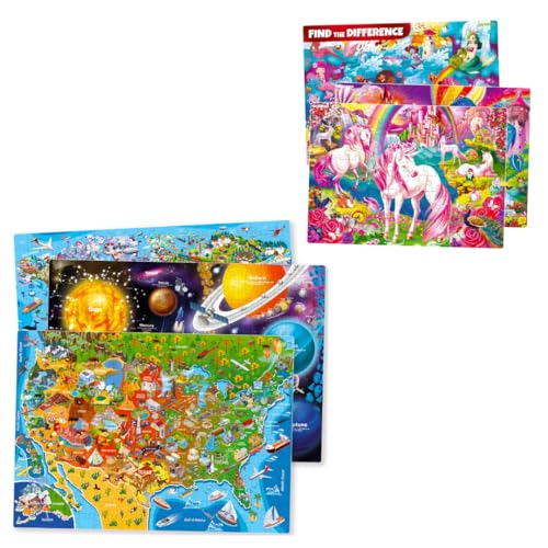 QUOKKA Multipack of 6 Kids Puzzles for Boys and Girls