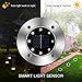 Solar Ground Lights, 8 LED Inground Solar Lights, Solar Powered Garden Lights for Outdoor Pathway Lawn Yard Patio Walkway Waterproof in-Ground Light- Bright White (8 Pack)