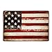 HANTAJANSS America Flag Signs Retro Metal Signs for Wall Art Decoration 12 X 8 Inches