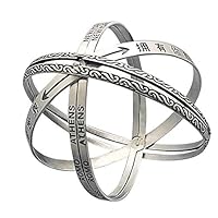 Tiakino Astronomical Sphere 3D Ball Bracelet, Cosmic Couple Lover Bangle for Jewelry Gifts
