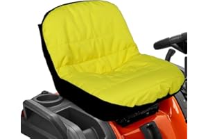 Lawn Mower Seat Cover for John Deere LX173, Riding Mower Seat Cover with Cushion Water-Resistant 600D Oxford Adjustable Strap