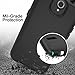 ZTE Maven 3 Case, ZTE Overture 3 Case, ZTE Prestige 2/Prelude Plus 4G LTE Case AMENQ Hybrid 3 IN 1 Heavy Duty Shockproof Protection Rugged Rubber Silicone Armor Cover for ZTE Android Phone (Black)