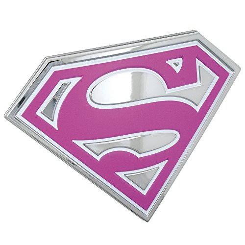 Supergirl Logo 3D Car Emblem (Chrome, Pink, White) DC Comics Automotive Sticker Decal Badge Flexes to Fully Adhere to Cars, Trucks, Motorcycles, Laptops, Almost Anything - Thumbnail 5