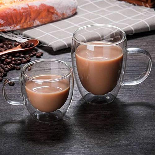 ZMK-720 Gläser Transparente Glaskaffeetasse Milch-Tee Bier Doppel Hitzbeständige Cocktailglas Drink Cup Tumbler Cup… – Bild 4