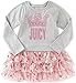 Juicy Couture Girls' Dress with Poplin/Fail Mesh Skirt