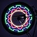 OUTAD LED Bike Wheel Lights, Waterproof Ultra Bright Bicycle Rim Lights, Wheel Spoke Decorations - 32 Different Patterns Change - Colorful Bike Tire Accessories - 1 Piece