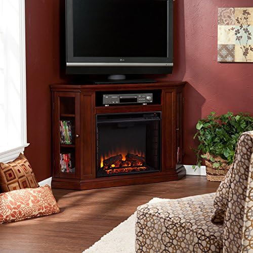 Charenint Convertible Cherry Media Electric Fireplace