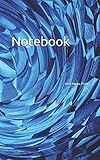 Notebook: Strudel blue white light pattern light spiral by Wild Pages Press