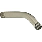 Moen Shower Arm With 1/2-Inch IPS Connections, 6-Inch, Brushed Nickel, 10154BN