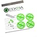 GEEKRIA Parrot AR Drone 2.0 & Power Edition Replacement Motor Gears and Shaft / Repair Parts Kit / Upgrade Gears (Green)