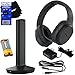 Sony MDRRF995RK Wireless RF (Radio Frequency) Headphone with Transmitter Base Station + Stereo Connecting Cable + AC adaptor + HeroFiber Ultra Gentle Cleaning Cloth