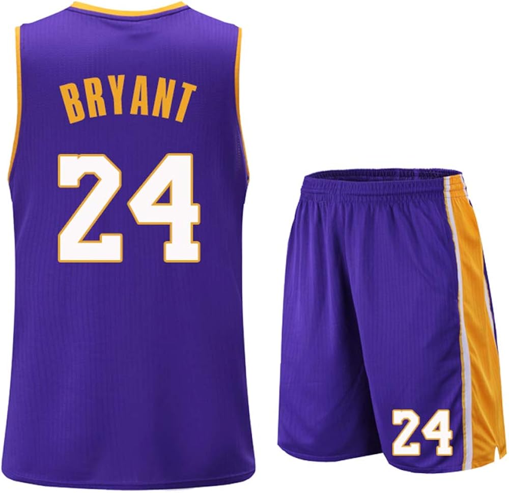 Suitable For Kobe Bryant No 24 Los Angeles Lakers Fans Men S Women S Basketball Jerseys Adults Youth Sportswear Shirt Vest Top Summer Shorts Two Piece Suit Amazon Co Uk Clothing