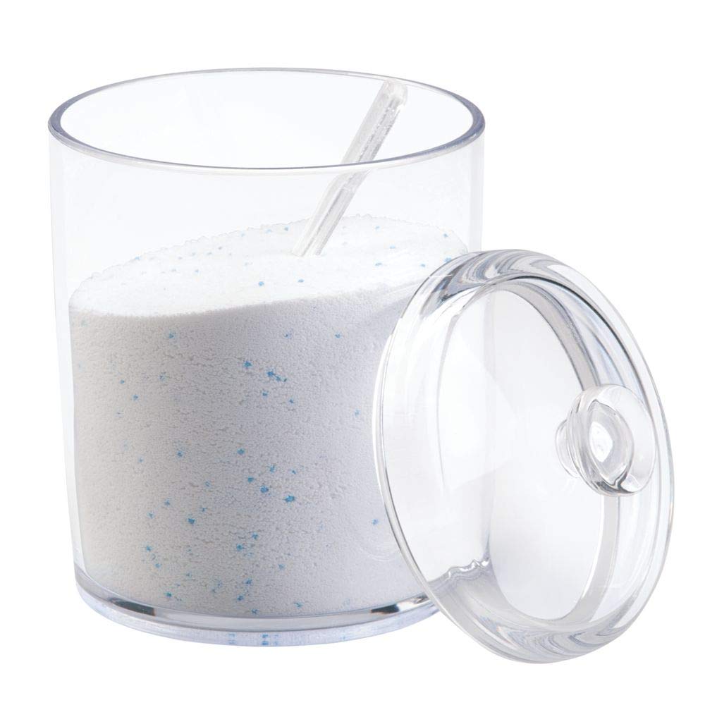 mDesign Set x 3 Cajas de almacenaje para lavadero pinzas para ropa y