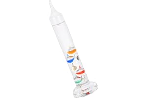 UTHCLO Galileo Thermometer with Floating Colored Spheres in Glass Tube for Precise Room Temperature and