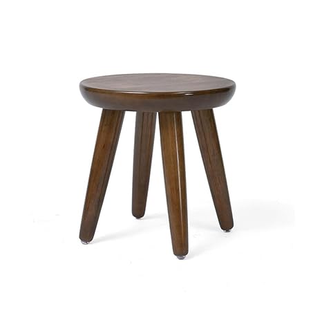 Amazon Com Sun Solid Wood Stool Original Style 4 Legs Walnut